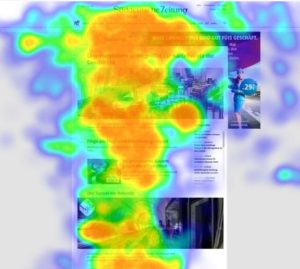 heat map eye tracking evaluation on news portal with advertisement
